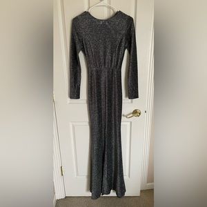 Womens sparkly backless prom dress, never worn